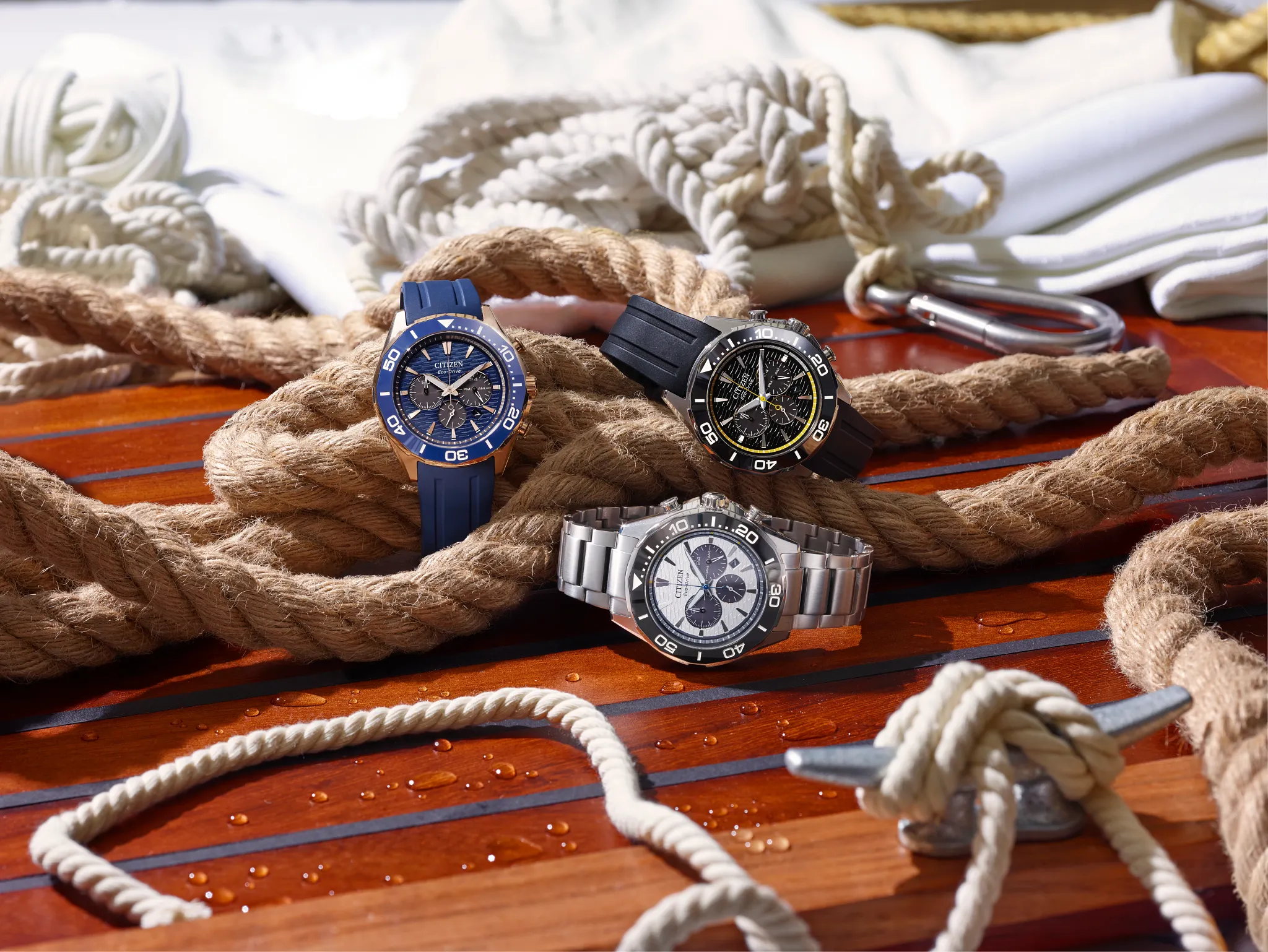 Endeavor Chrono Blue Dial Polyurethane Strap CA4733-00L | CITIZEN